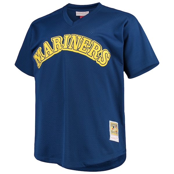 Men's Seattle Mariners Ken Griffey Jr. Mitchell & Ness Royal Big & Tall Cooperstown Collection Mesh Batting Practice Jersey