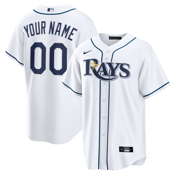 Men's Tampa Bay Rays Nike White Home Custom Replica Jersey