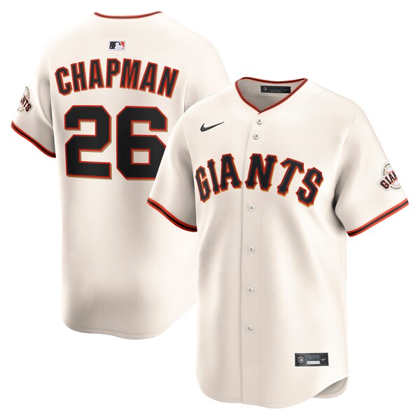 Men's San Francisco Giants Matt Chapman Nike Cream Home Limited Player Jersey
