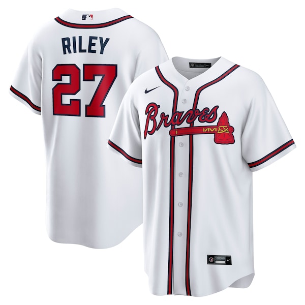 Men's Atlanta Braves Austin Riley Nike White Home Replica Player Jersey