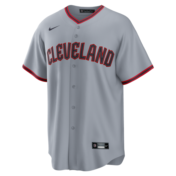 Men's Cleveland Guardians Nike Gray Road Replica Jersey