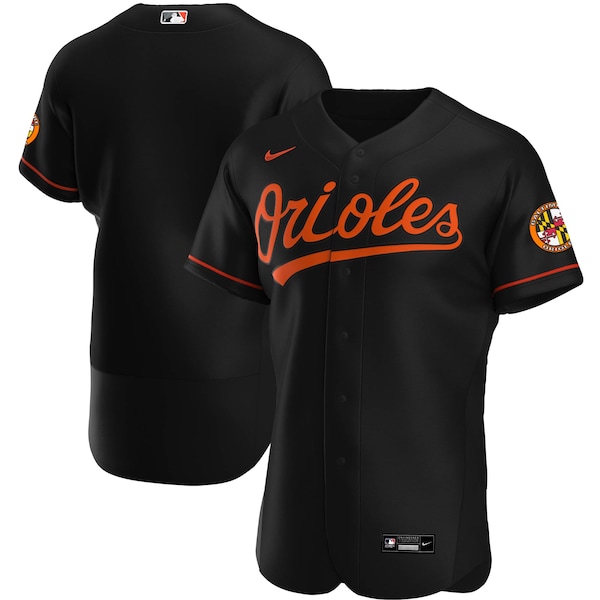 Men's Baltimore Orioles Nike Black Alternate Authentic Team Jersey