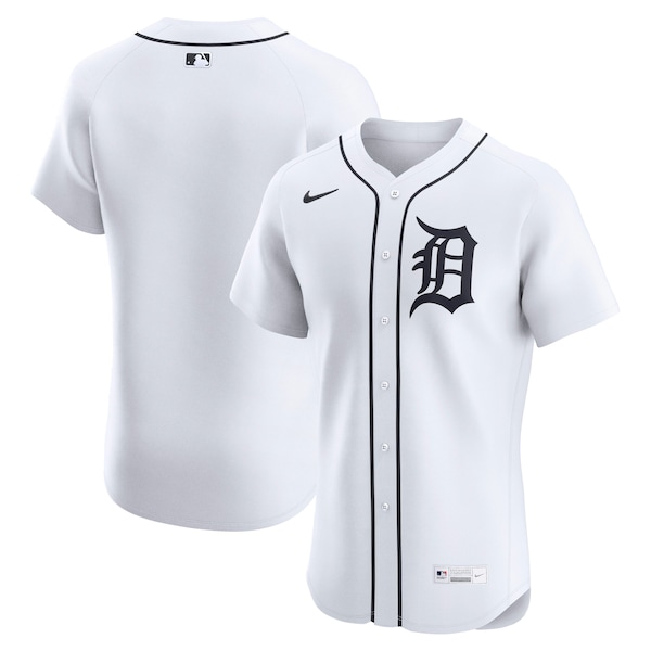 Men's Detroit Tigers Nike White Home Elite Jersey