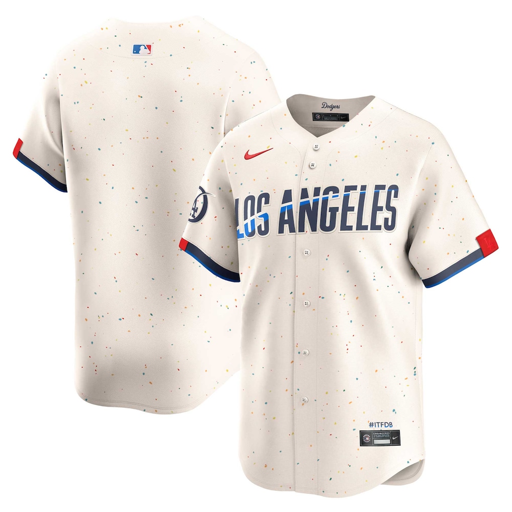 Men's Los Angeles Dodgers Nike Cream 2024 City Connect Limited Jersey