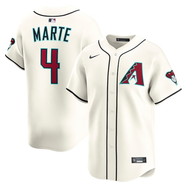 Men's Arizona Diamondbacks Ketel Marte Nike Cream Home Limited Player Jersey