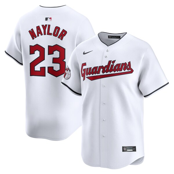 Men's Cleveland Guardians Bo Naylor Nike White Home Limited Player Jersey