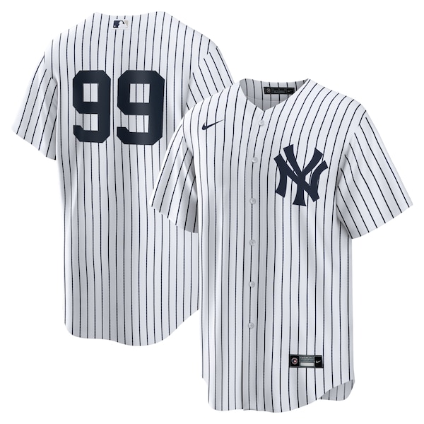 Men's New York Yankees Aaron Judge Nike White Home Replica Player Name Jersey