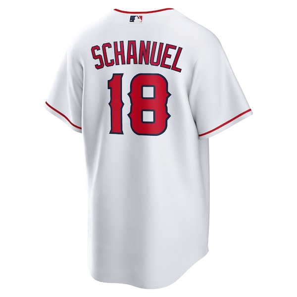 Men's Los Angeles Angels Nolan Schanuel Nike White Home Replica Jersey