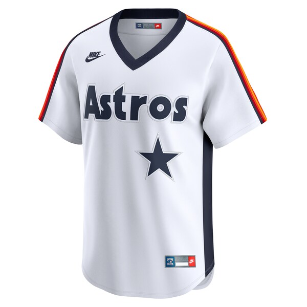 Men's Houston Astros Nolan Ryan Nike White Throwback Cooperstown Collection Limited Jersey