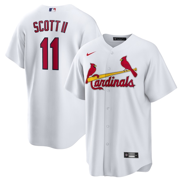 Men's St. Louis Cardinals Victor Scott II Nike White Home Replica Jersey