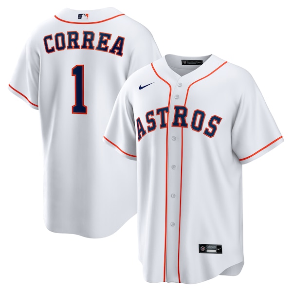 Men's Houston Astros Carlos Correa Nike White Home Replica Jersey
