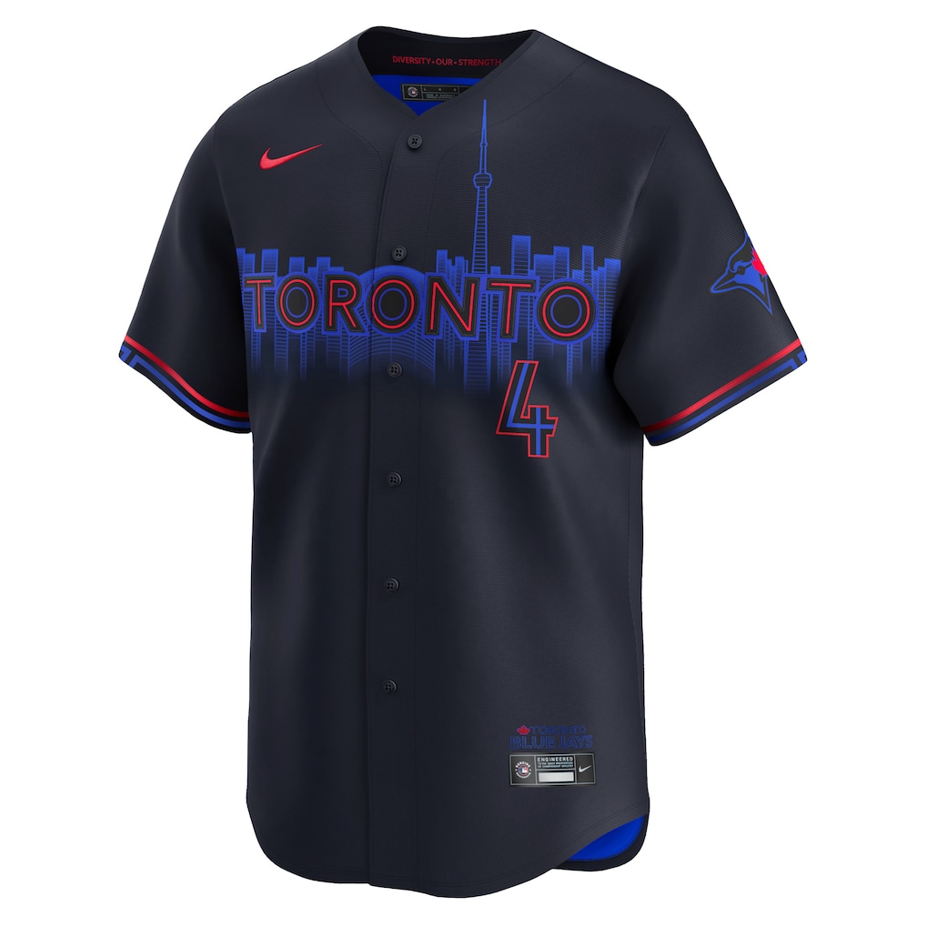 Men's Toronto Blue Jays George Springer Nike Black 2024 City Connect Limited Player Jersey