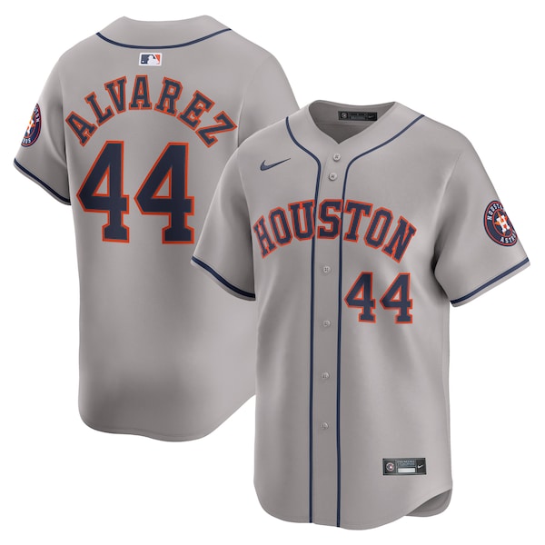 Men's Houston Astros Yordan Alvarez Nike Gray Road Limited Player Jersey