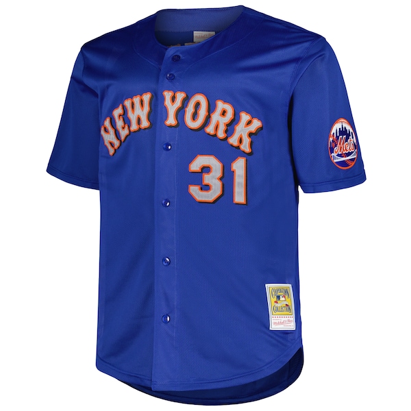 Men's New York Mets Mike Piazza Mitchell & Ness Royal Big & Tall Cooperstown Collection Mesh Batting Practice Jersey