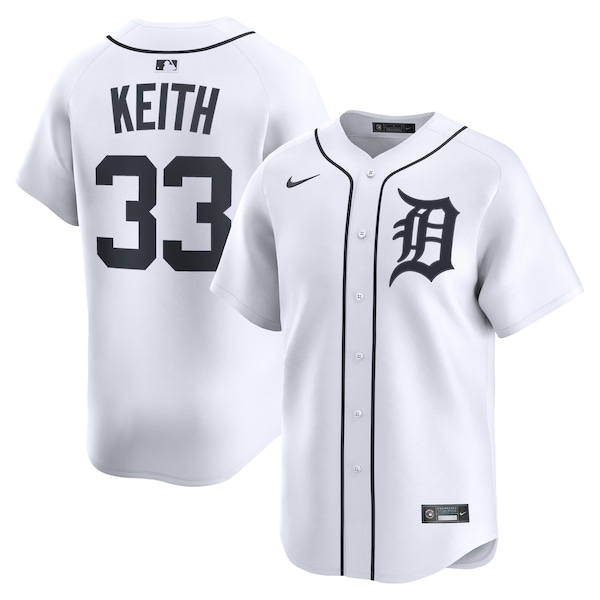 Men's Detroit Tigers Colt Keith Nike White Home Limited Player Jersey