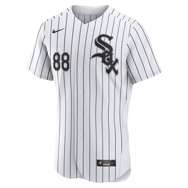 Men's Chicago White Sox Luis Robert Nike White/Black Home Authentic Player Jersey
