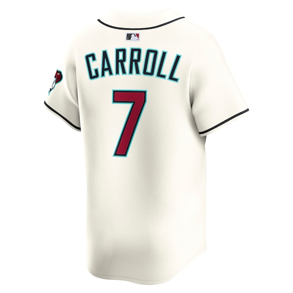 Men's Arizona Diamondbacks Corbin Carroll Nike Cream Home Limited Player Jersey