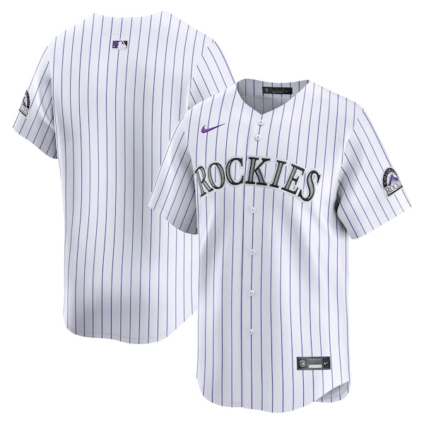 Men's Colorado Rockies Nike White Home Limited Jersey