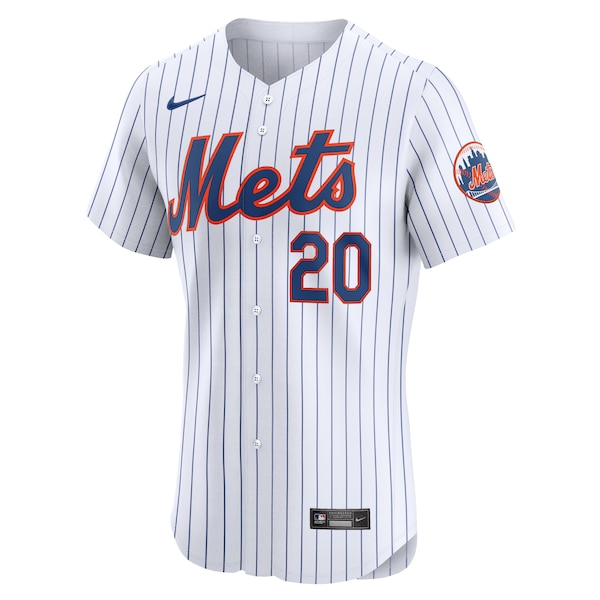 Men's New York Mets Pete Alonso Nike White Home Elite Jersey