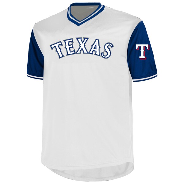 Men's Texas Rangers Corey Seager Profile White Big & Tall Name & Number Birdeye V-Neck T-Shirt