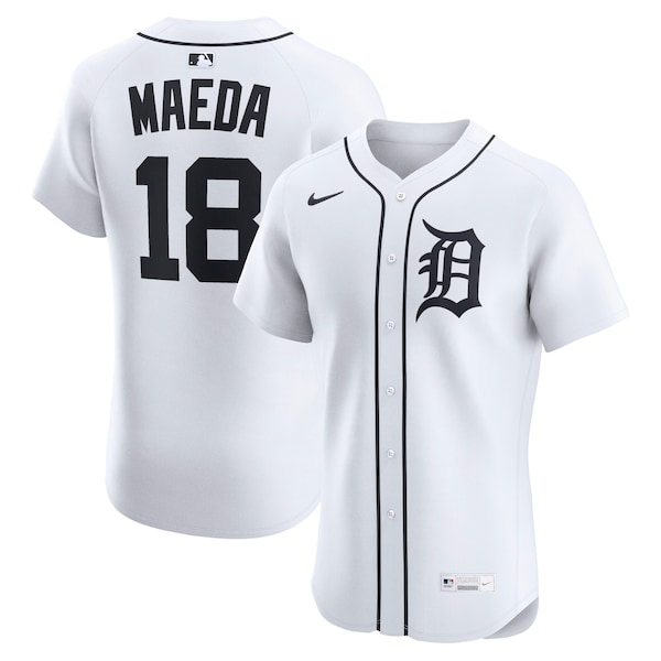 Men's Detroit Tigers Kenta Maeda Nike White Home Elite Jersey