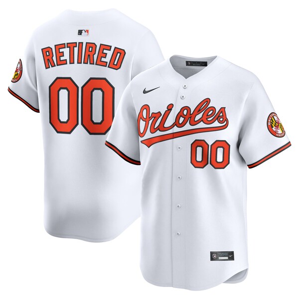 Men's Baltimore Orioles Nike White Home Limited Pick-A-Player Retired Roster Jersey