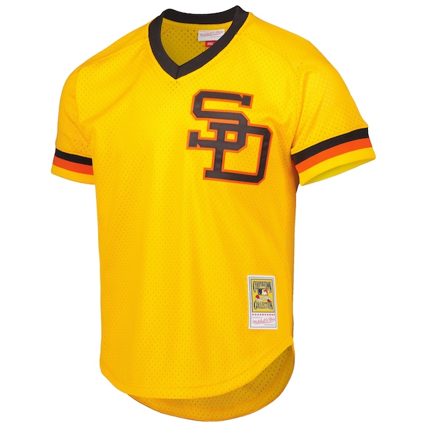 Men's San Diego Padres Dave Winfield Mitchell & Ness Gold Cooperstown Collection Mesh Batting Practice Jersey
