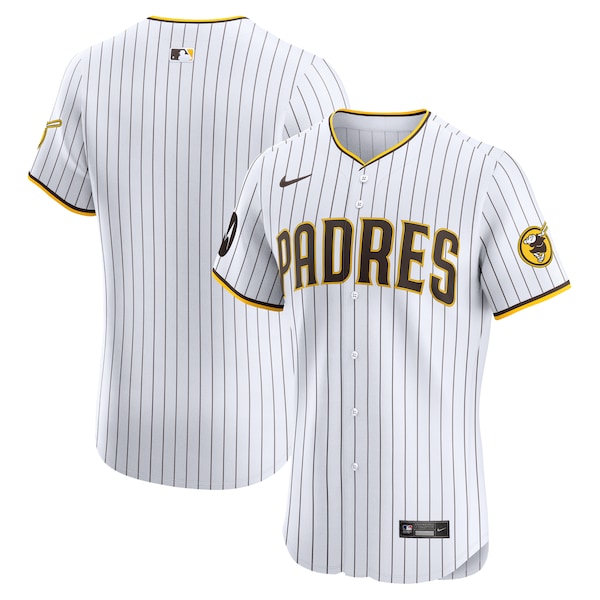 Men's San Diego Padres Nike White Home Elite Patch Jersey