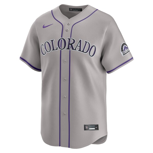 Men's Colorado Rockies Nike Gray Road Limited Jersey