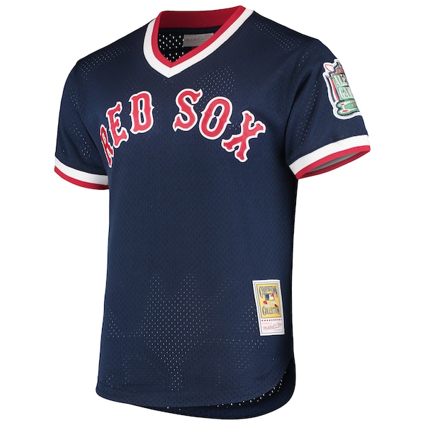 Men's Boston Red Sox Pedro Martinez Mitchell & Ness Navy 1999 Cooperstown Collection Mesh Batting Practice Jersey