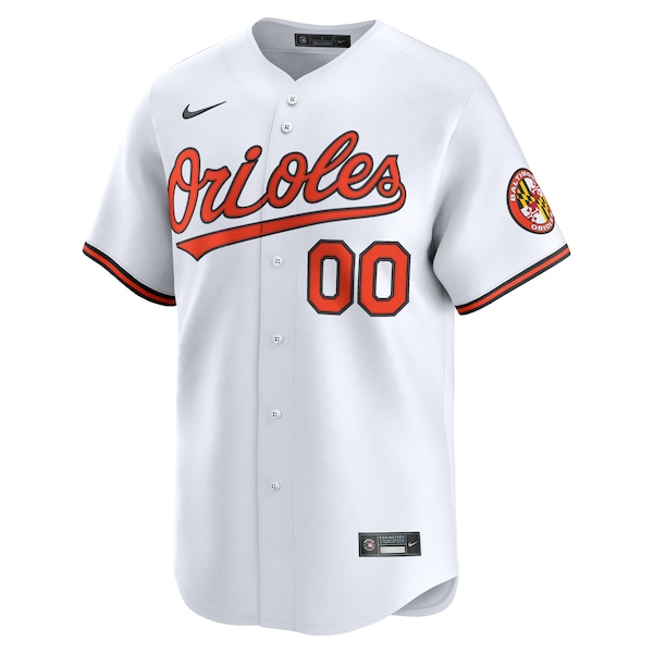 Men's Baltimore Orioles Nike White Home Limited Pick-A-Player Retired Roster Jersey