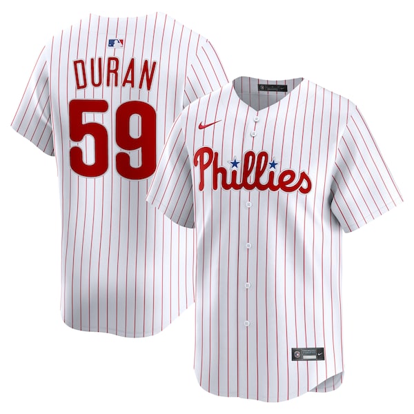 Men's Philadelphia Phillies Jhoan Duran Nike White Home Limited Player Jersey