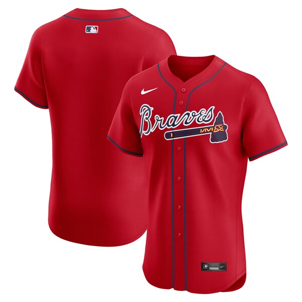 Men's Atlanta Braves Nike Red Alternate Elite Jersey