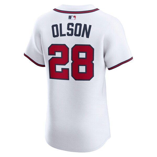 Men's Atlanta Braves Matt Olson Nike White Home Elite Player Jersey
