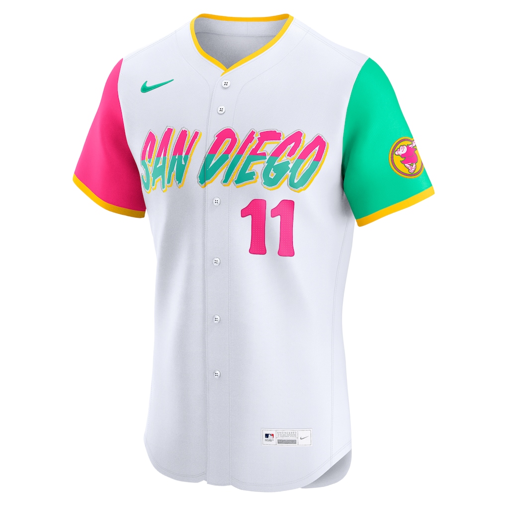 Men's San Diego Padres Yu Darvish Nike White City Connect Elite Player Jersey
