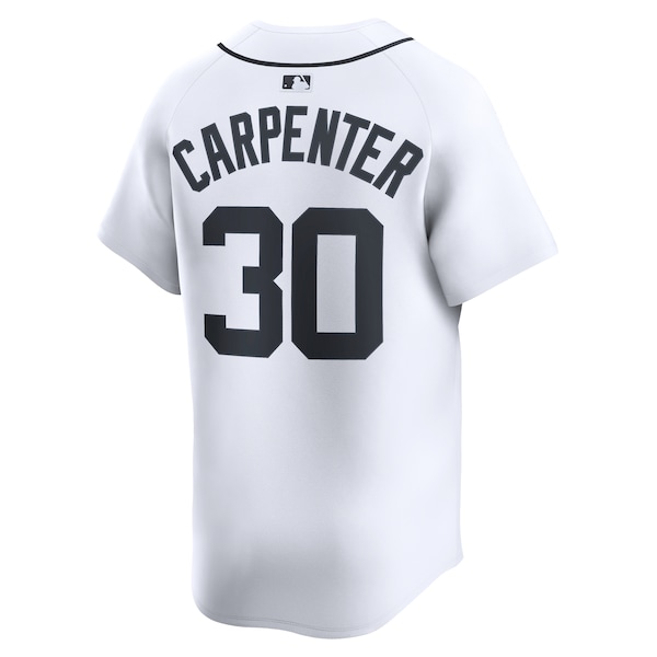 Men's Detroit Tigers Kerry Carpenter Nike White Home Limited Player Jersey